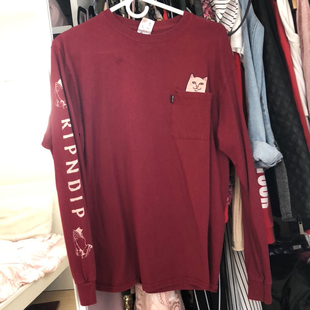 Rip and dip long sleeve
